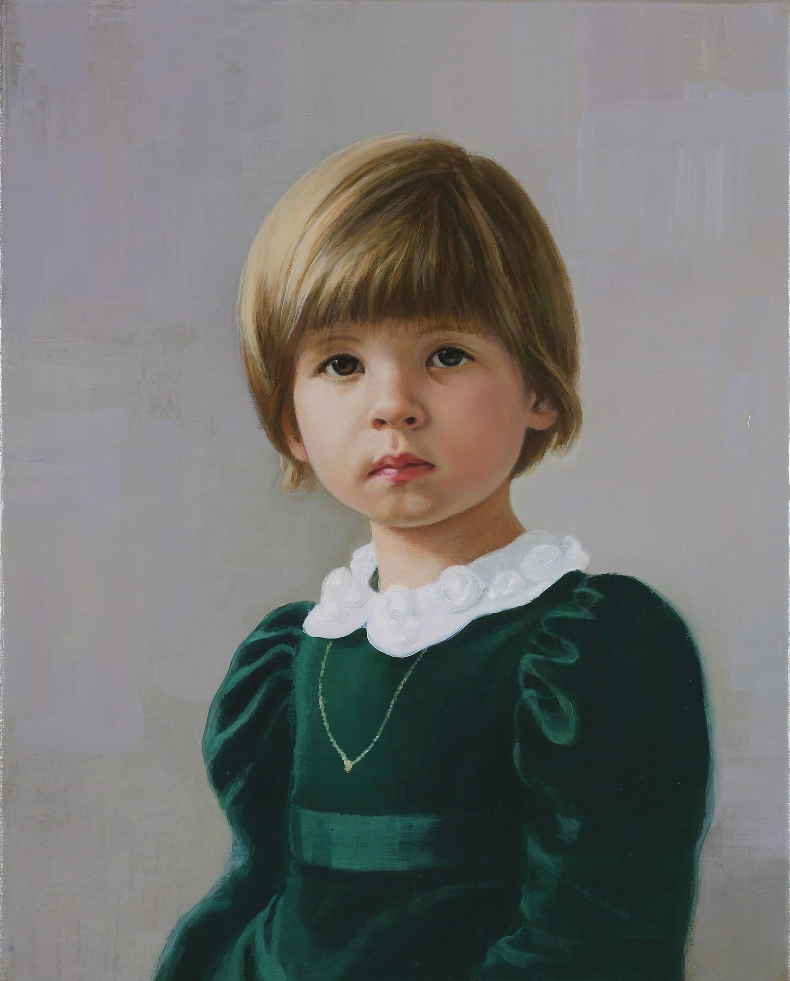 geschilderd portret van een kind